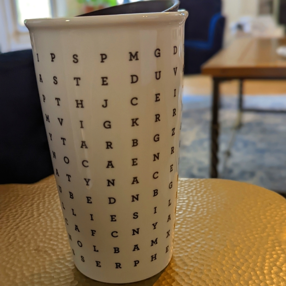 Starbucks Crossword Ceramic Tumbler